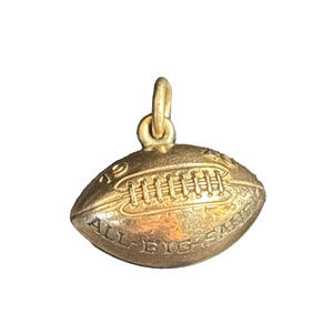 Vintage Football Charm 3D 1940 ALL BIG SANDY College Football Charm .90"x.50"